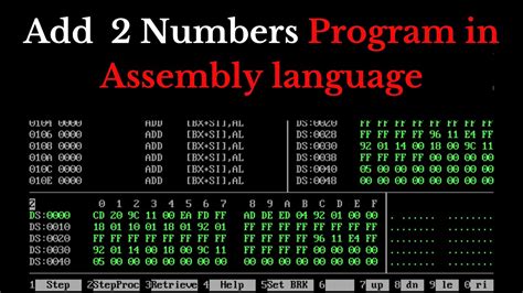 So if you think about it that way, b equ 42 is conceptually the same as if b was a symbol defined by a label. . Program to add two numbers in assembly language 8086